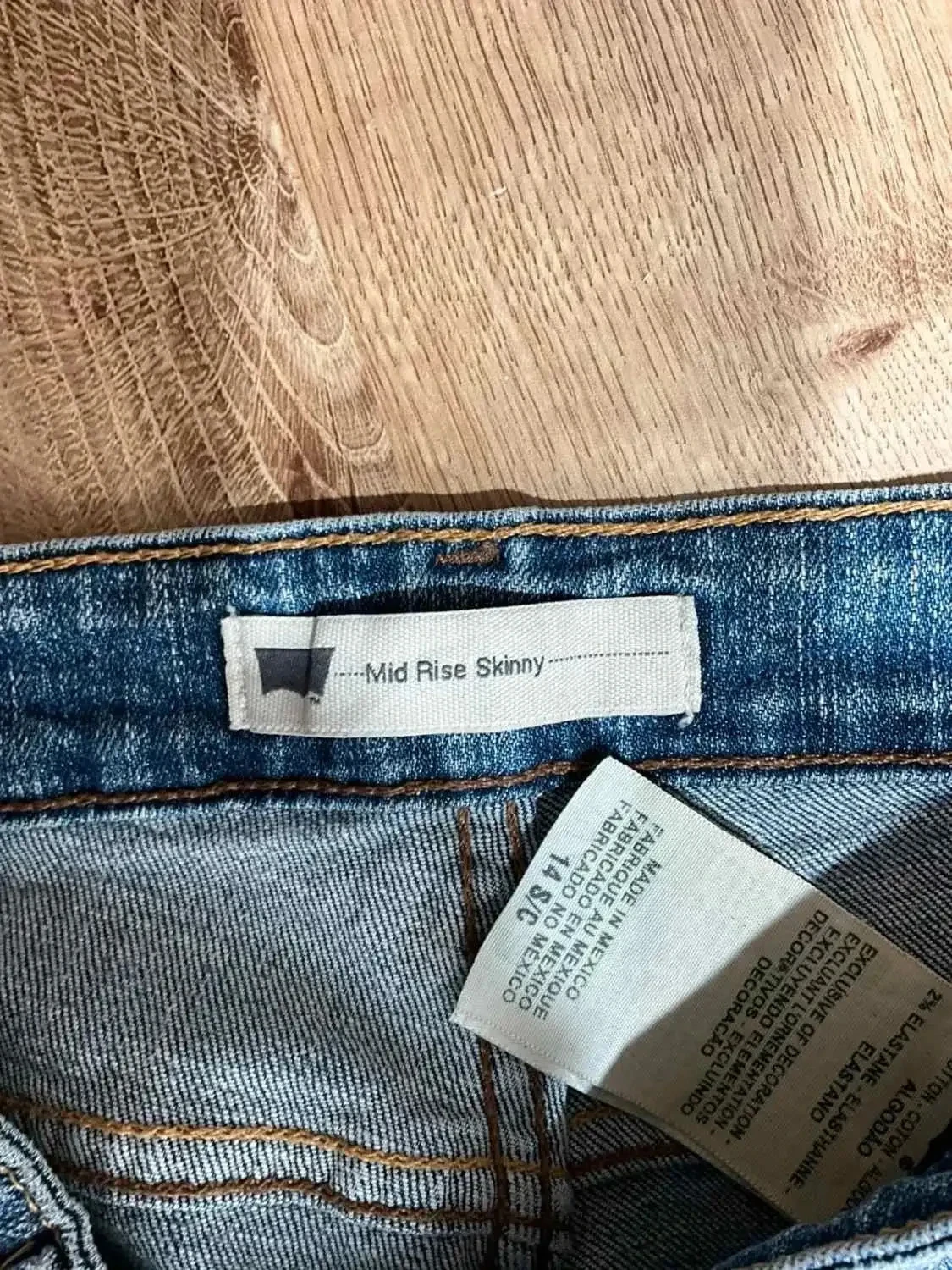 Jean Levi's Mid Rise Skinny Taille 14 Prepy Bleu Lvf 053 – photo 13